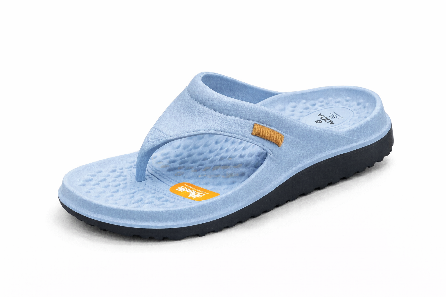 Adda Women Light Blue Comfort Flip-Flops with Cushioned Sole