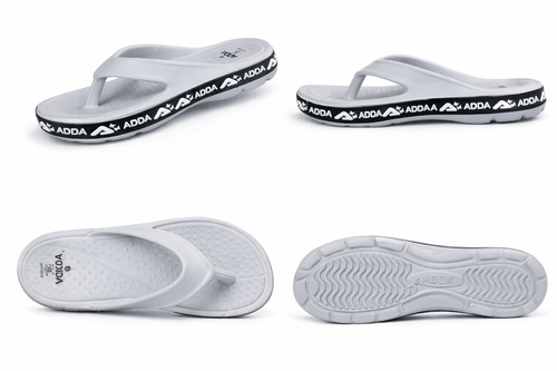 ADDA Grey Women Lightweight Flip-Flops – Comfortable Daily Wear Slippers
