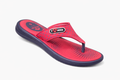 ADDA Women’s Comfort Thong Flip Flops | Lightweight Casual Slippers | Soft Cushion Sole | Stylish Daily Wear Sandals (Red/Navy)