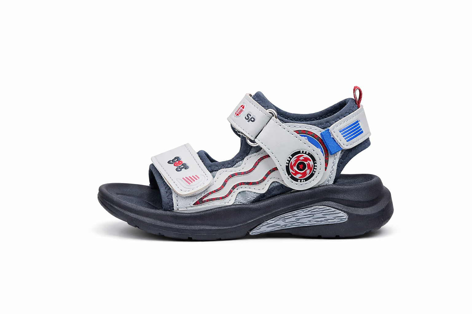 Spunk Kids Sports Sandal – Lightweight Velcro Strap Comfortable Outdoor Sandals