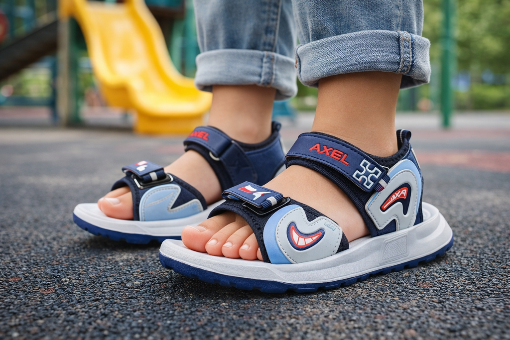 AXEL Kids Sports Sandals – Lightweight Adjustable Velcro Outdoor Sandals