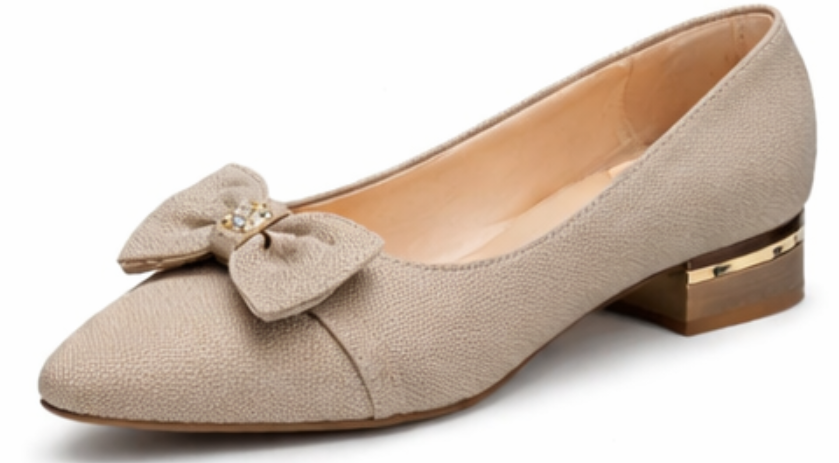 Classic  Bow-Detail Ballerina Heel