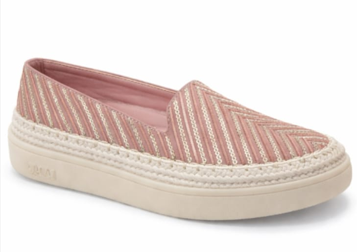 Women’s Chevron Pattern Slip-On Platform Shoes