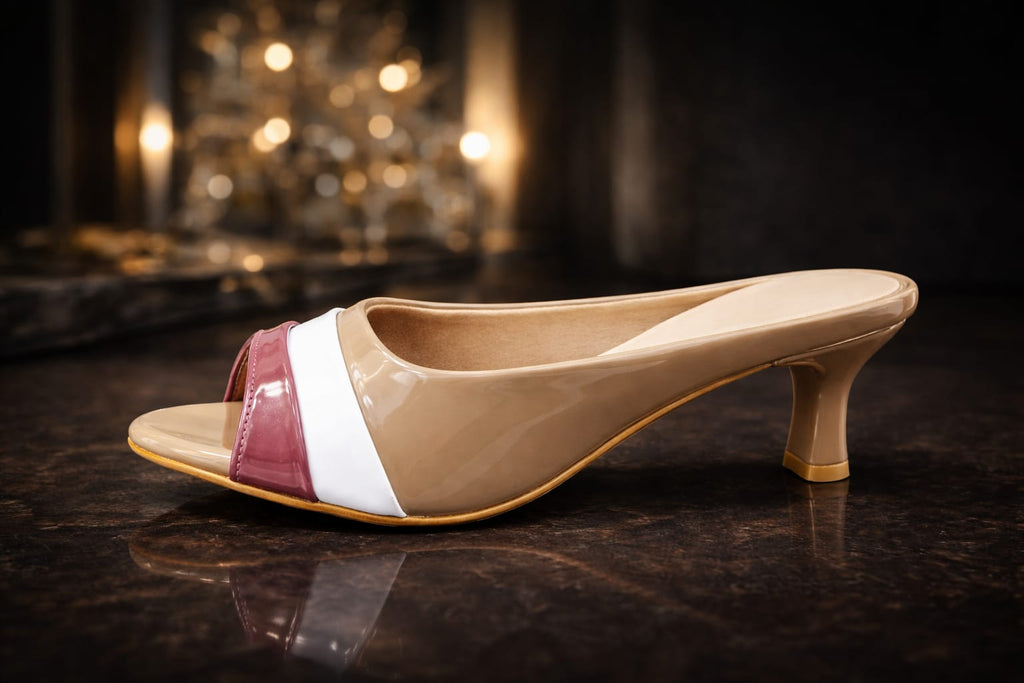 women’s mid-heel mule