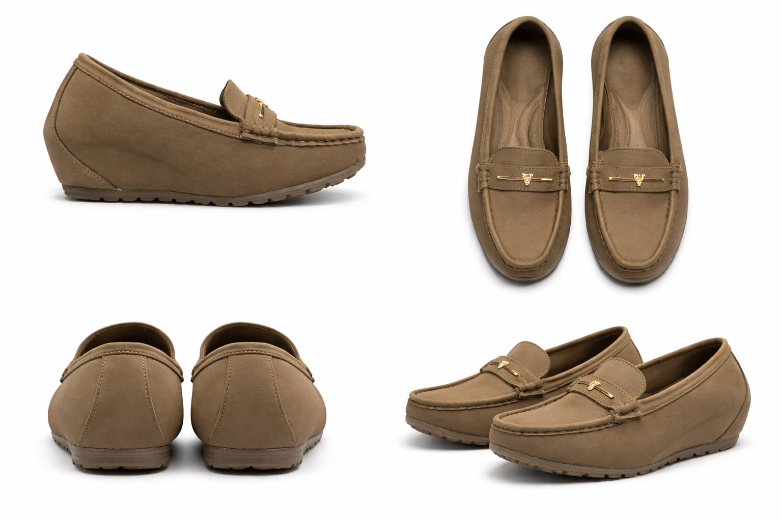 women’s comfort wedge loafers
