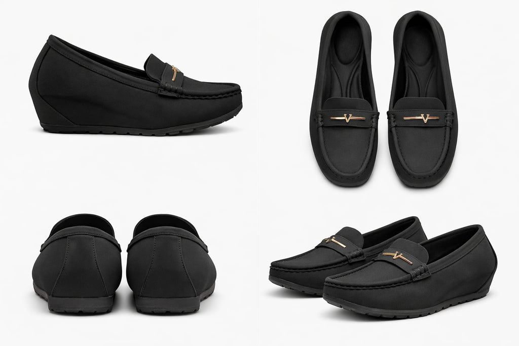 women’s comfort wedge loafers