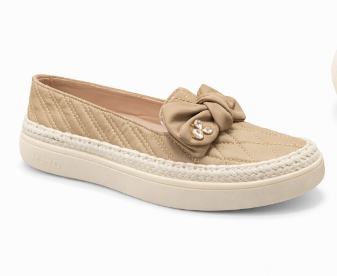 Women’s Quilted Bow Detail Slip-On Platform Shoes