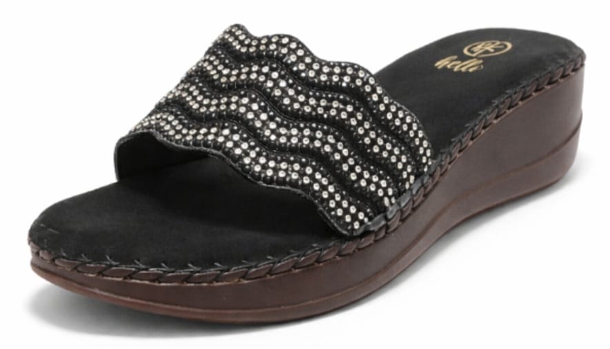 Women’s Embellished Wedge Slide Sandals