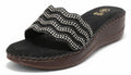 Women’s Embellished Wedge Slide Sandals