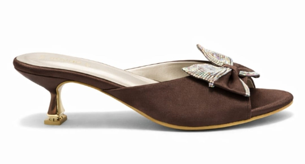 Women’s Elegant Bow Detail Mule Heels