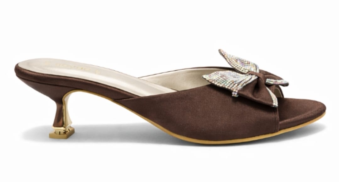 Women’s Elegant Bow Detail Mule Heels