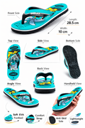 Kids Cartoon Printed Flip Flops – Soft Lightweight Casual Slippers for Boys & Girls