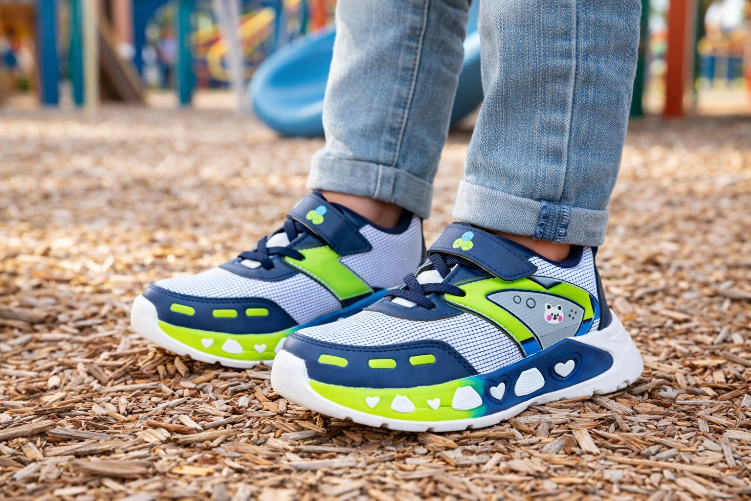 Kids Panda Sports Sneakers – Lightweight Breathable Casual Running Shoes for Boys & Girls