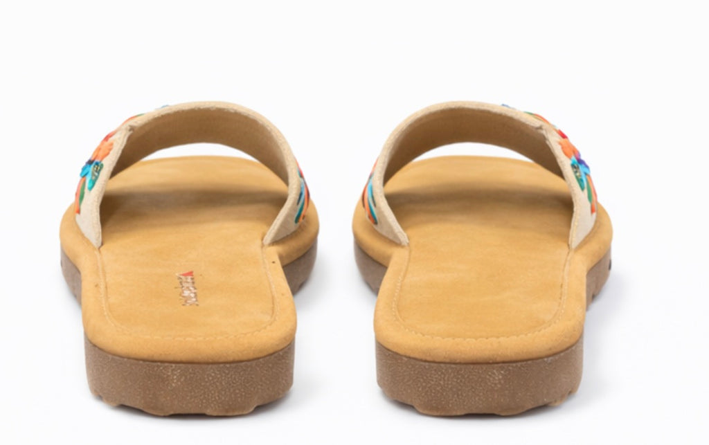 🌸 Ladies Floral Comfort Slippers – Dual Strap Design