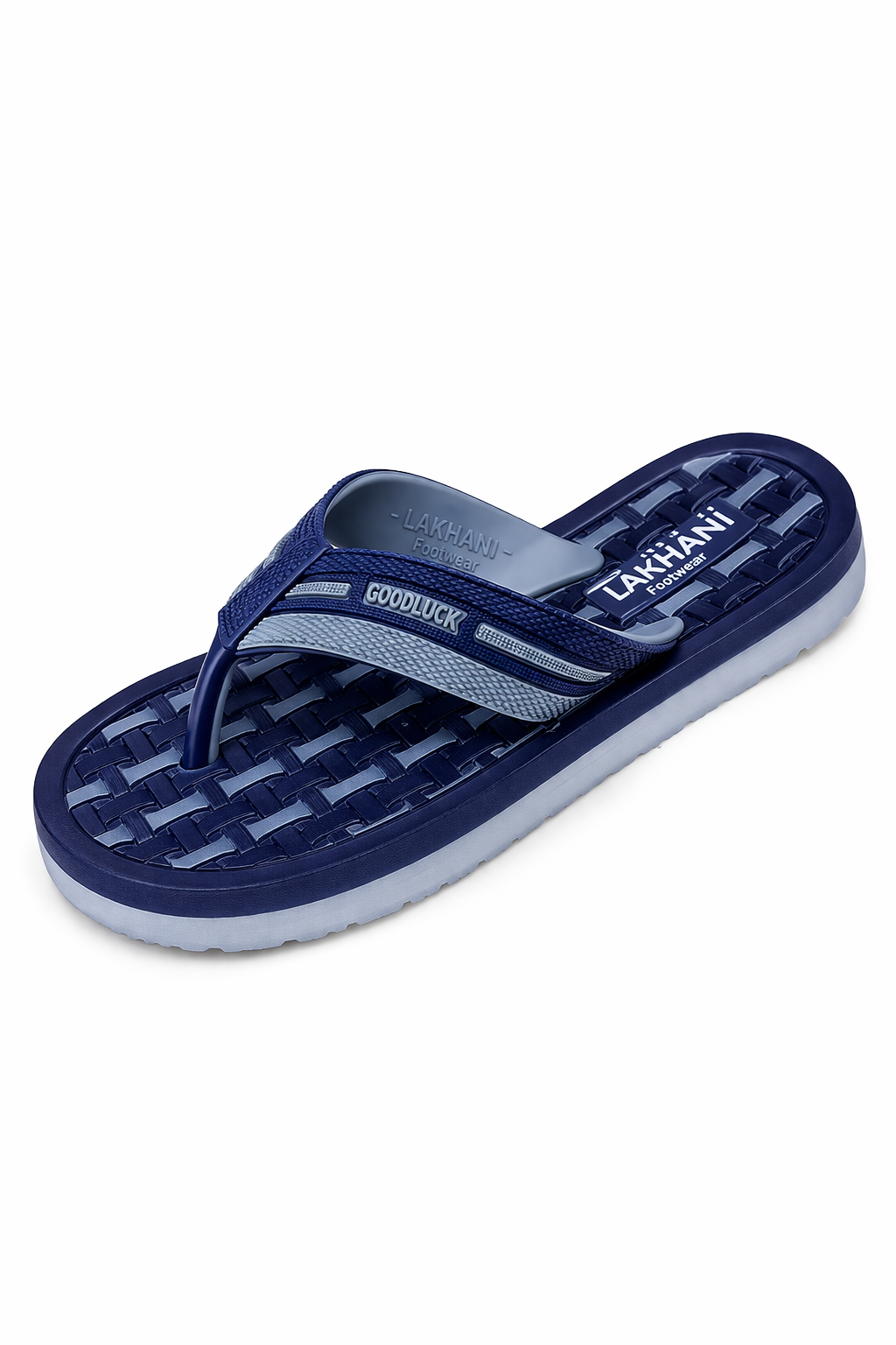 Lakhani Goodluck  Green & Orange Flip Flops – Comfortable Lightweight Daily Wear Slippers