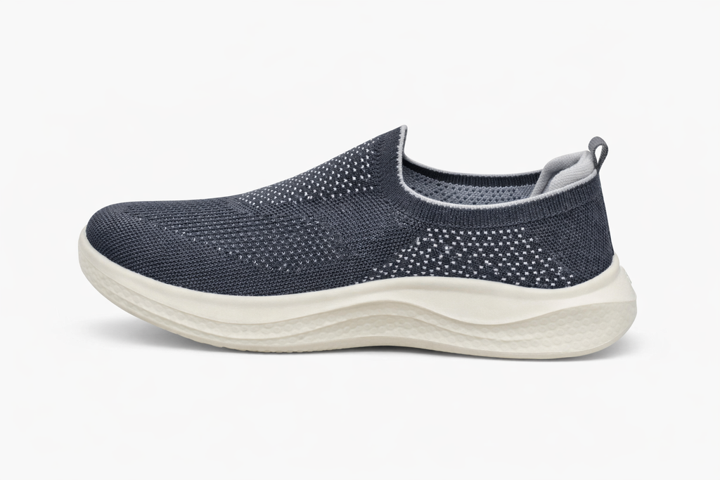 Women’s Lightweight Slip-On Walking Shoes | Breathable Knit Casual Sneakers | Comfort Foam Sole