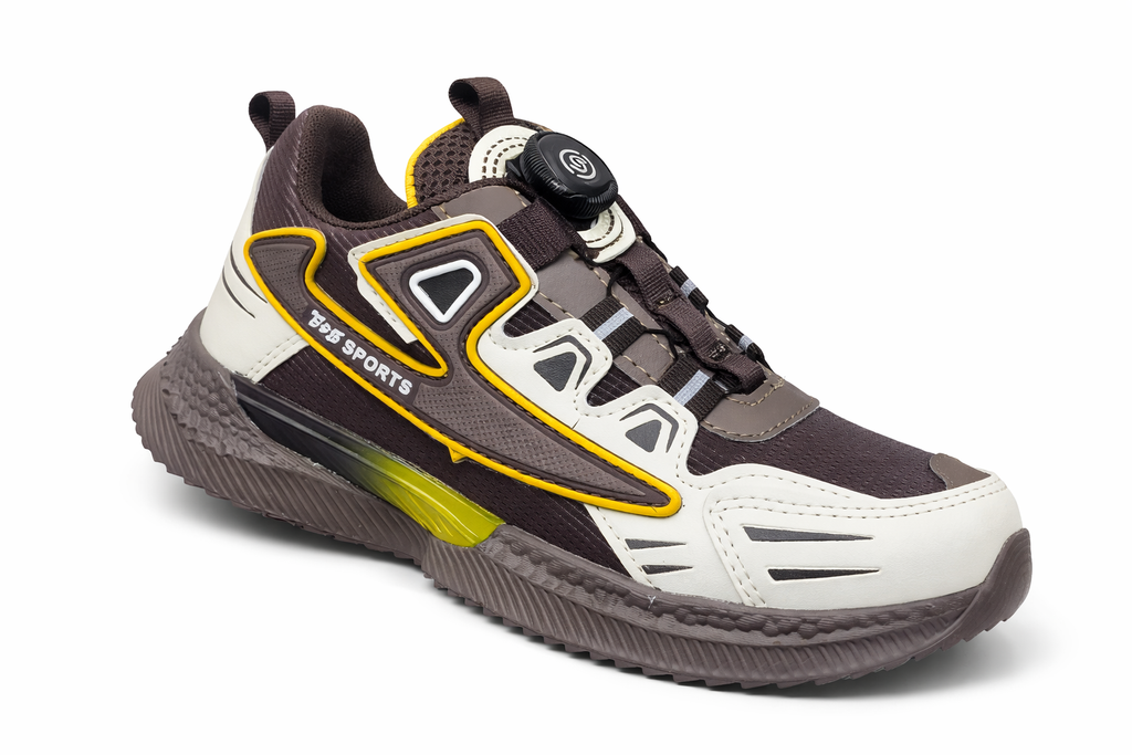 Kids Sports Running Shoes with Dial Lace – Lightweight Breathable Sneakers