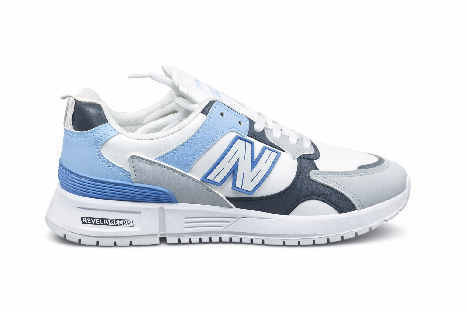 Women’s Sky Blue & White Stylish Casual Sneakers