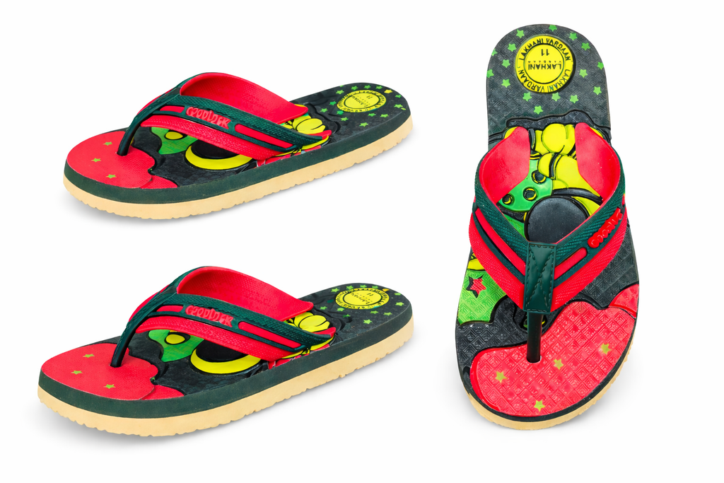 Kids Cartoon Printed Flip Flops – Soft Comfortable Lightweight Slippers for Boys & Girls