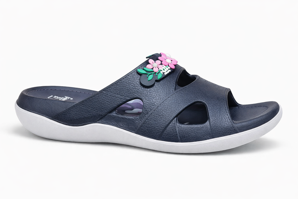 Women Comfort Floral Slide Slippers – Lightweight Casual Daily Wear