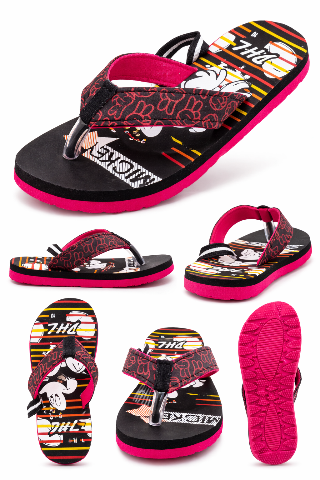 Kids Printed Flip Flops – Soft Lightweight Casual Slippers for Boys & Girls