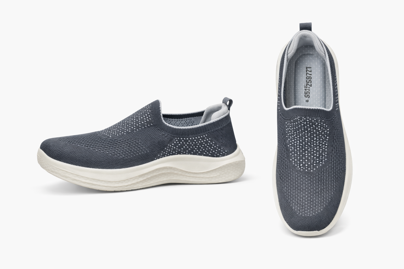 Women’s Lightweight Slip-On Walking Shoes | Breathable Knit Casual Sneakers | Comfort Foam Sole