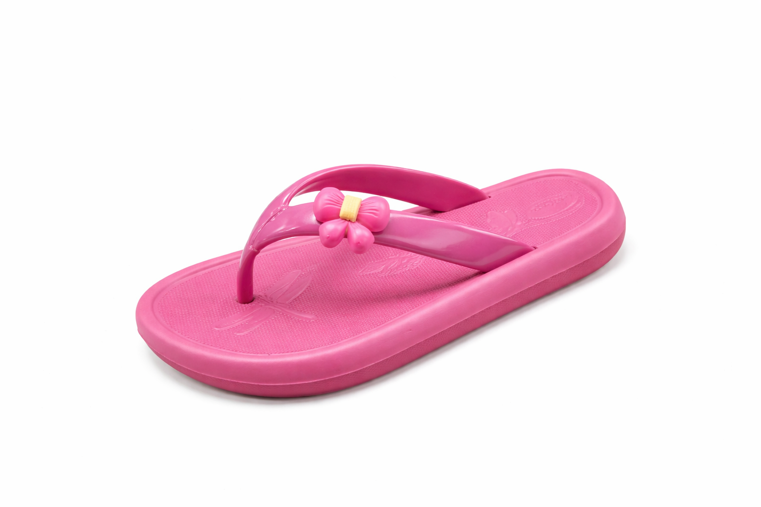 Girls Elegant Flower Flip Flops – Soft Lightweight Comfortable Casual Slippers