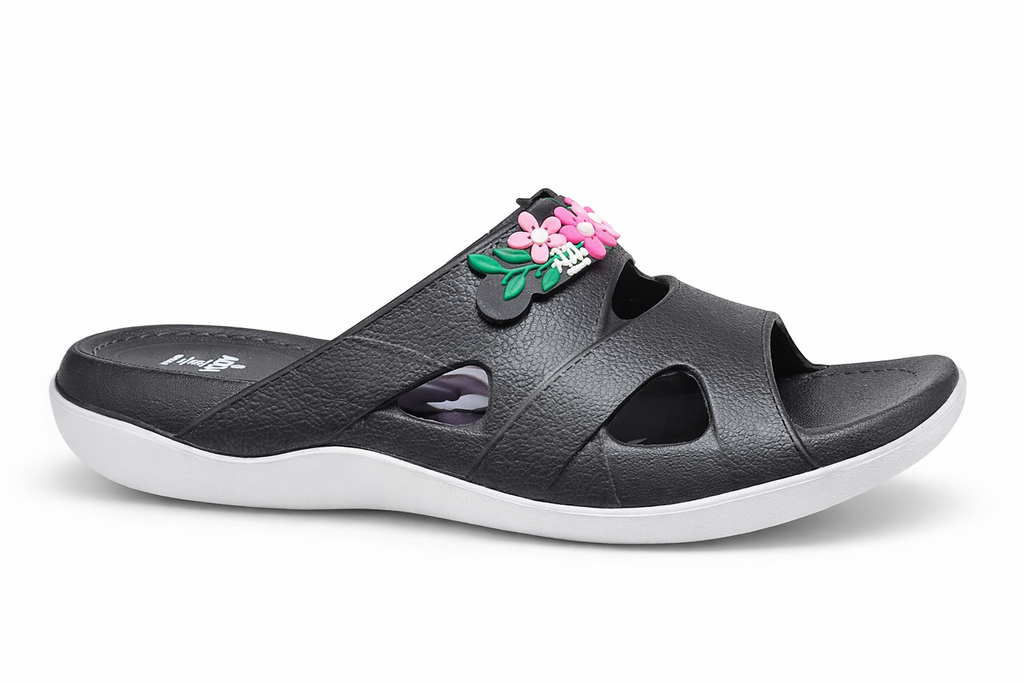 Women Comfort Floral Slide Slippers – Lightweight Casual Daily Wear