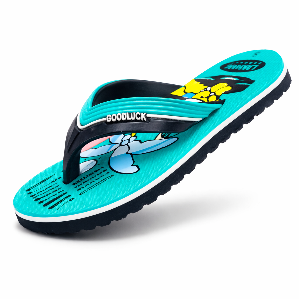 Kids Cartoon Printed Flip Flops – Soft Lightweight Casual Slippers for Boys & Girls