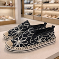 Lace Slip-On Espadrilles