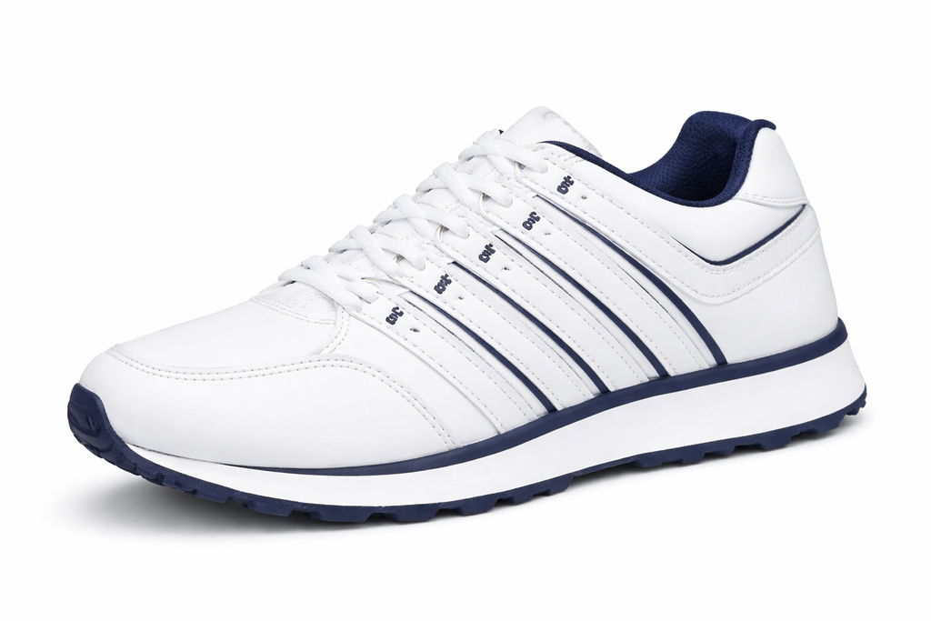 Men’s White Casual Sneakers – Lightweight Comfort Walking & Daily Wear Shoes