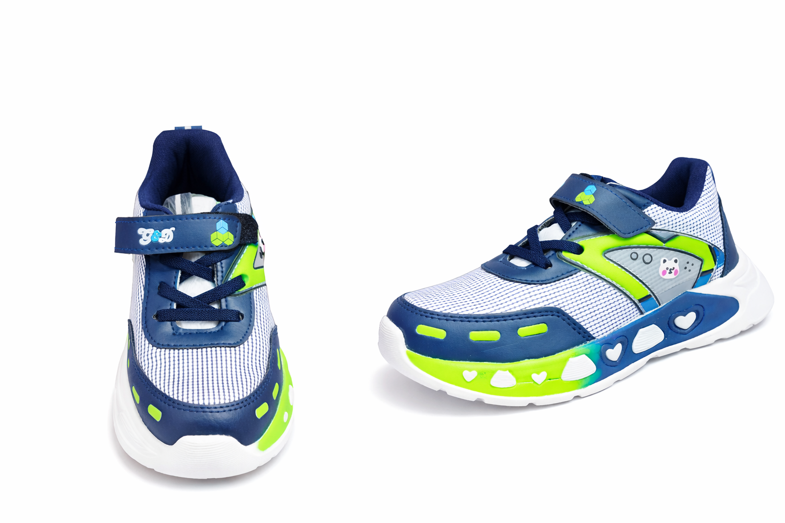 Kids Panda Sports Sneakers – Lightweight Breathable Casual Running Shoes for Boys & Girls