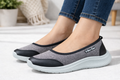 Women’s Brown Slip-On Comfort Walking Shoes