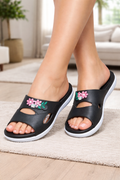 Women Comfort Floral Slide Slippers – Lightweight Casual Daily Wear