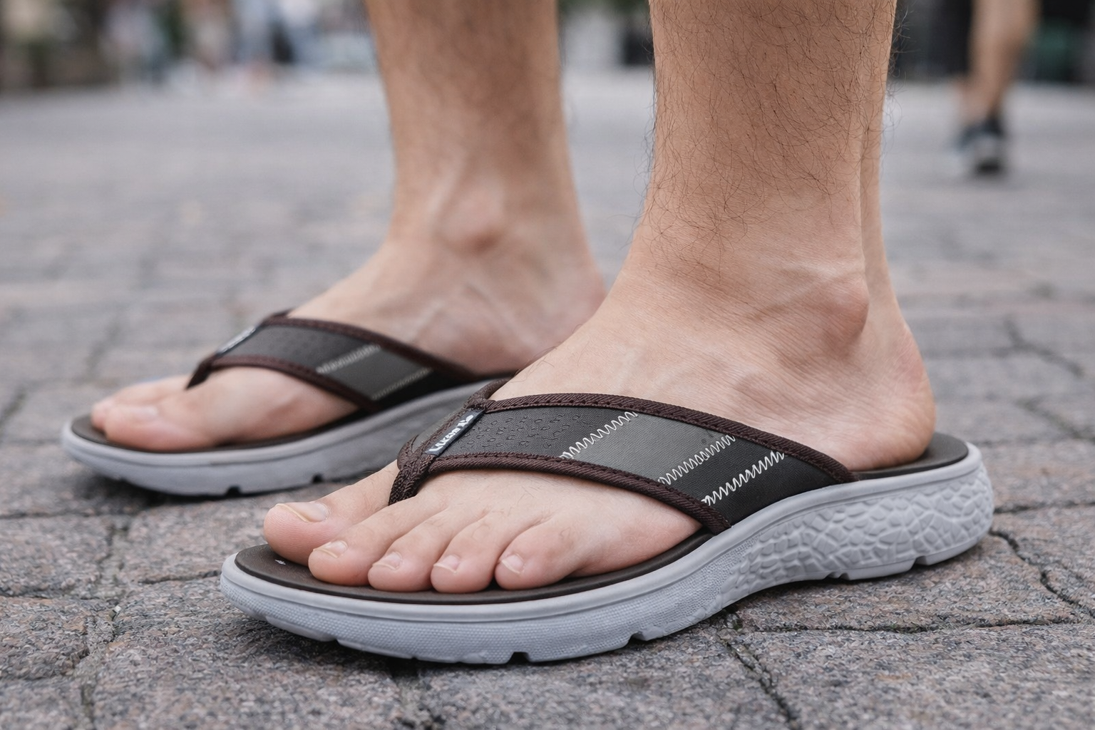 Men’s Lightweight Comfort Flip-Flops | Soft Cushioned Sole Casual Slippers