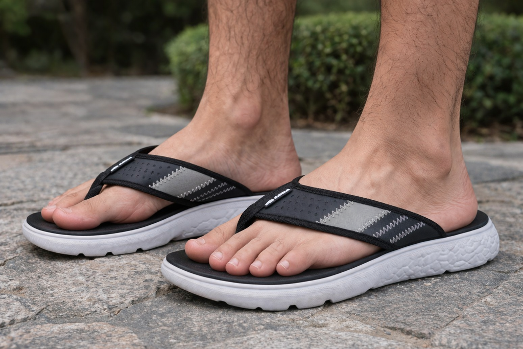 Men’s Lightweight Comfort Flip-Flops | Soft Cushioned Sole Casual Slippers