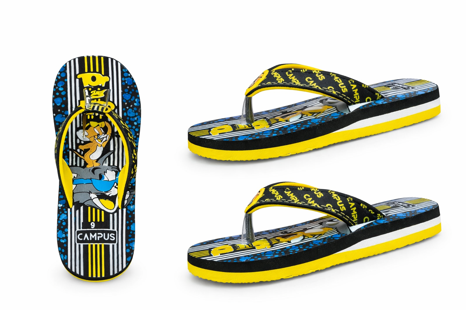 Kids Stylish Flip Flops – Lightweight Printed Casual Slippers for Boys & Girls