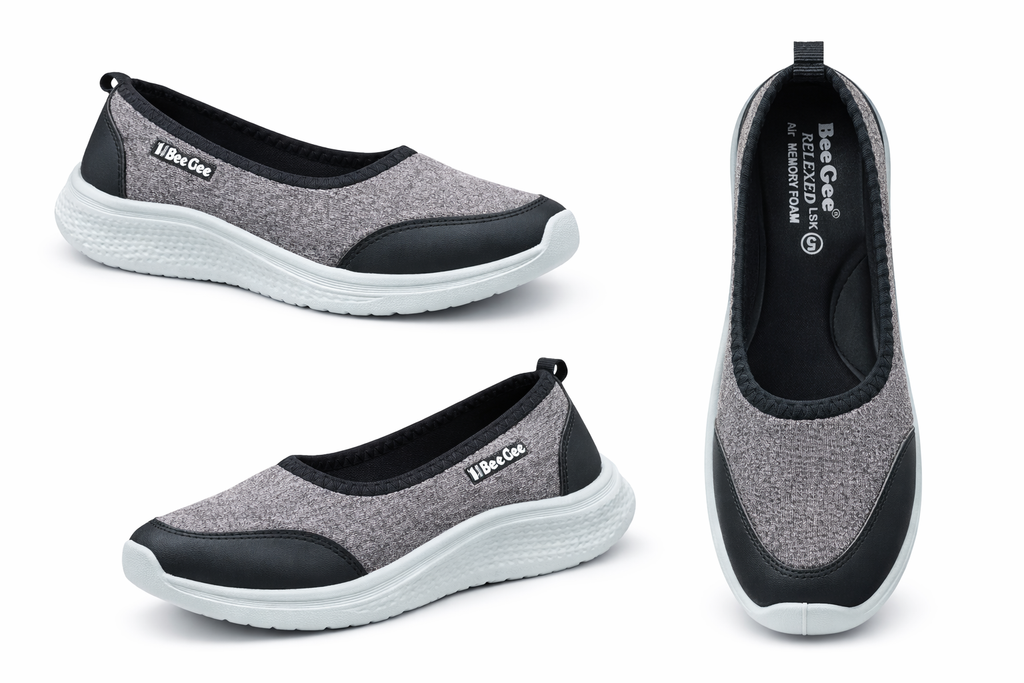 Women’s Brown Slip-On Comfort Walking Shoes
