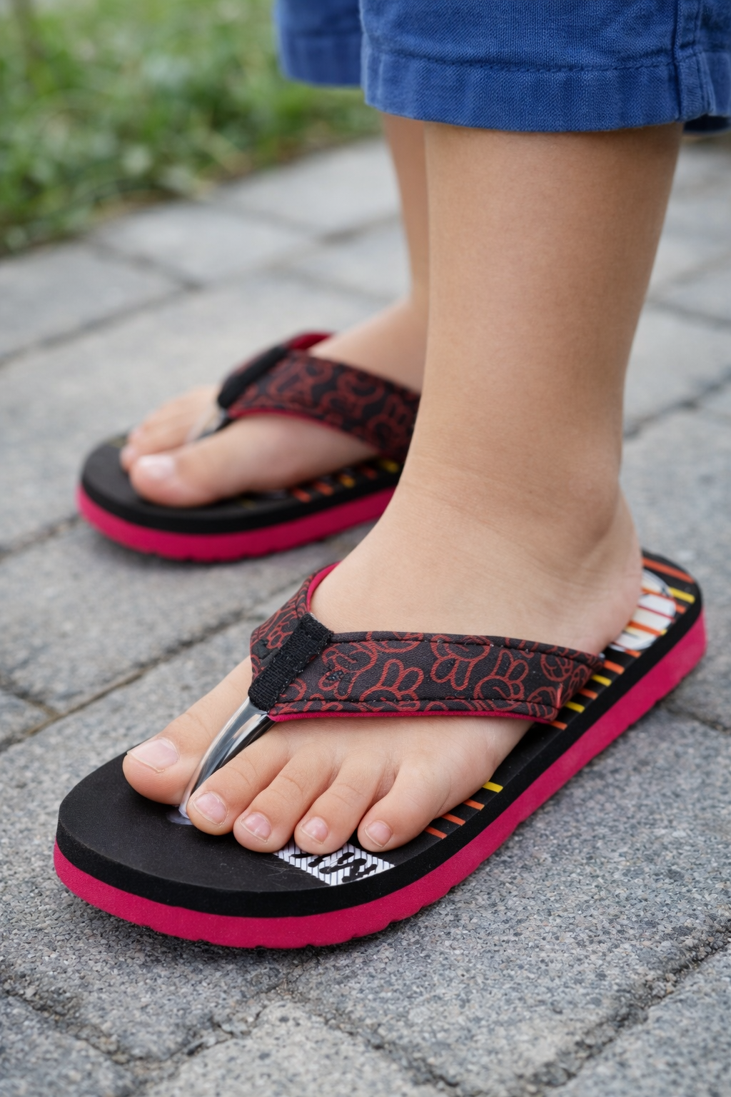 Kids Printed Flip Flops – Soft Lightweight Casual Slippers for Boys & Girls