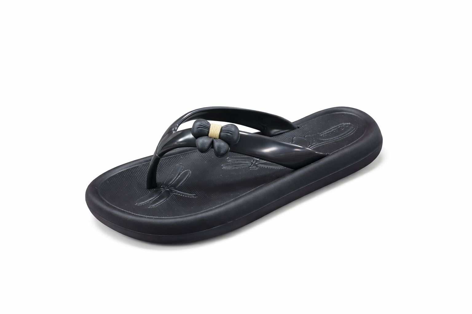 Girls Elegant Flower Flip Flops – Soft Lightweight Comfortable Casual Slippers