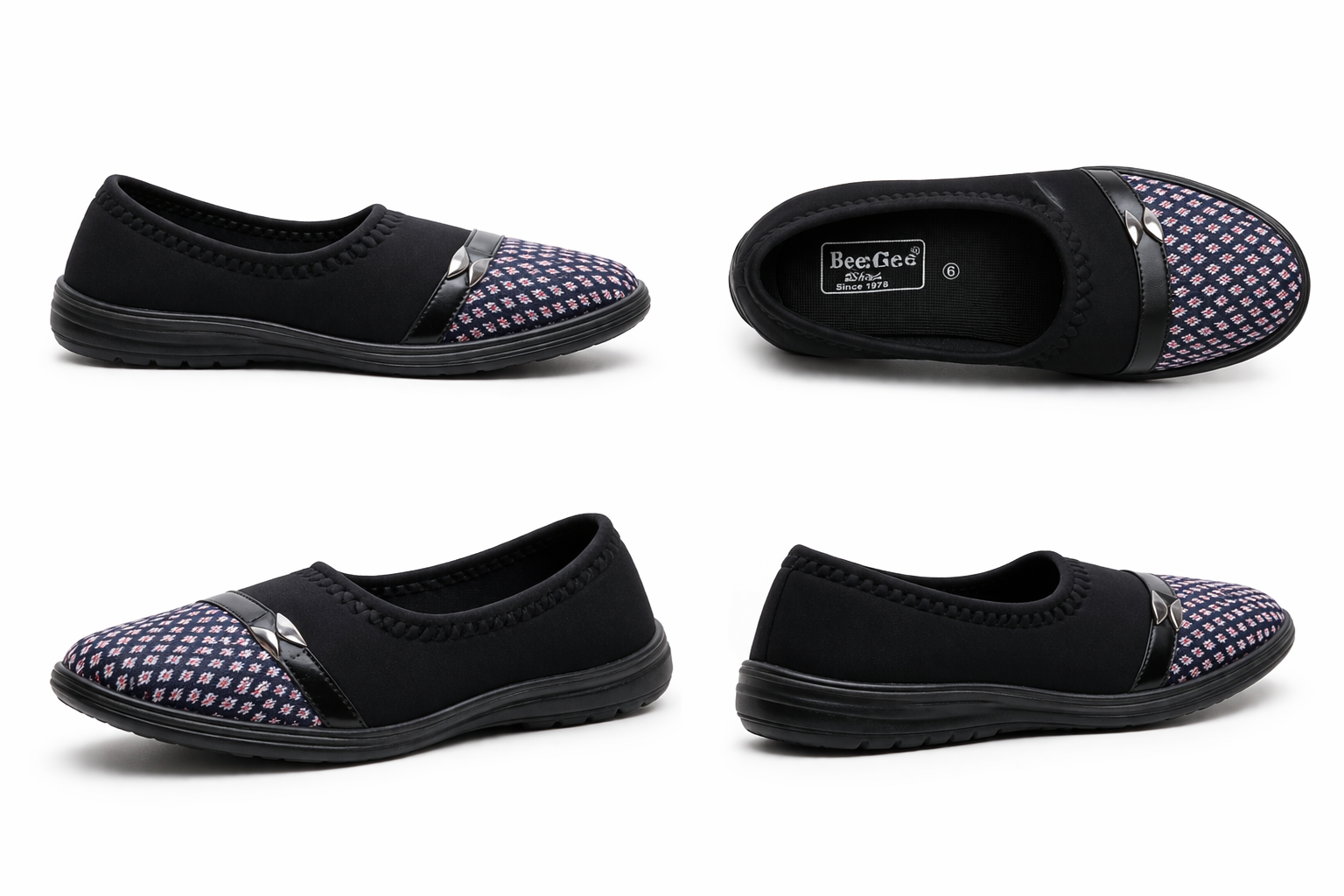 Women’s Comfortable Slip-On Casual Flats – Lightweight Soft Sole Daily Wear Shoes