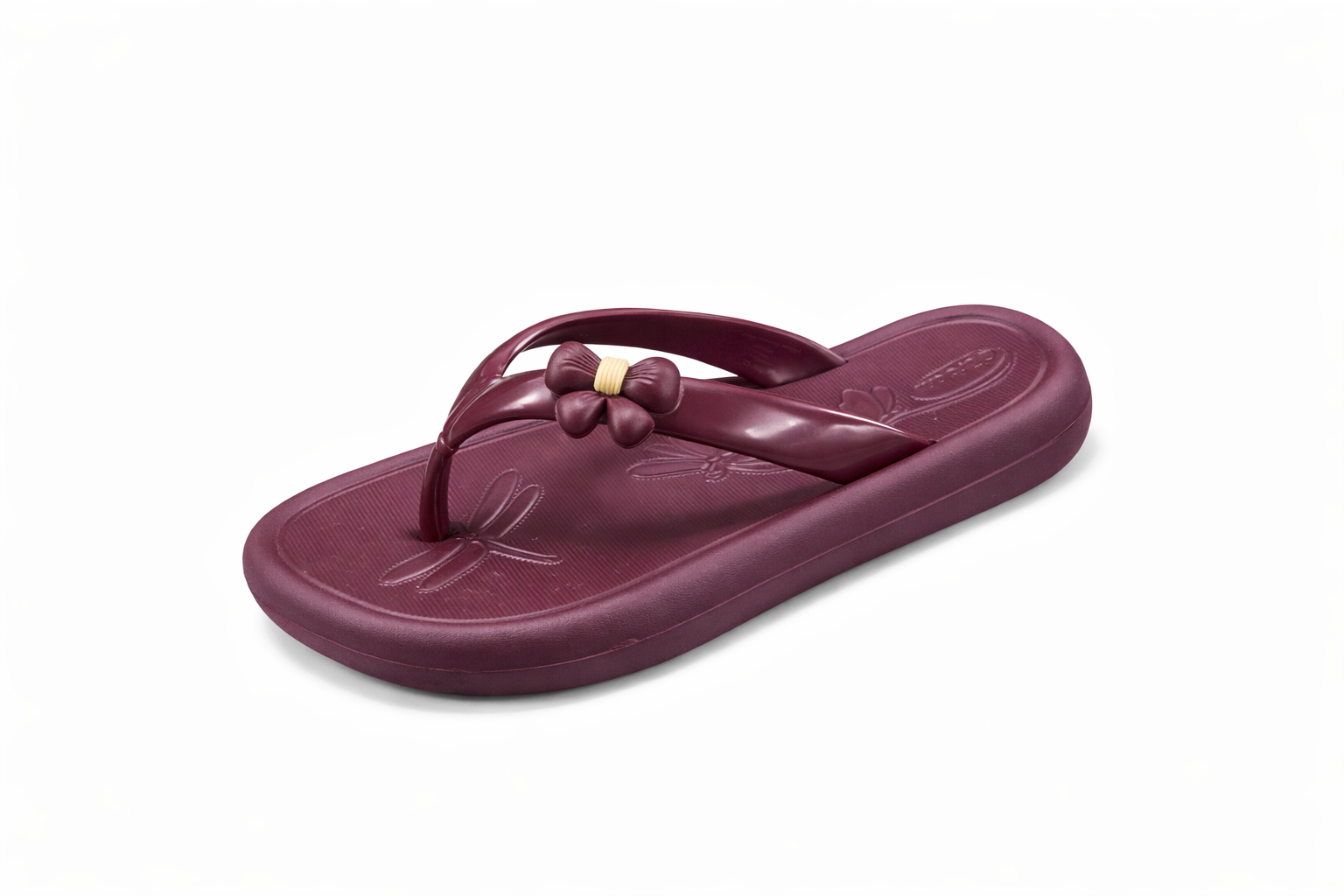 Girls Elegant Flower Flip Flops – Soft Lightweight Comfortable Casual Slippers
