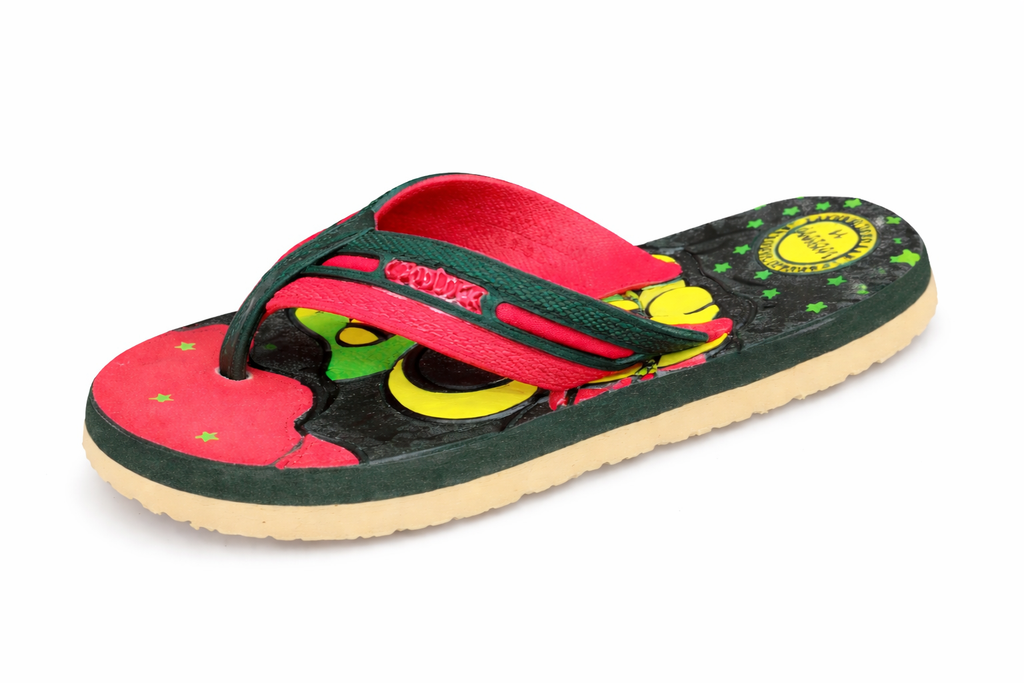 Kids Cartoon Printed Flip Flops – Soft Comfortable Lightweight Slippers for Boys & Girls
