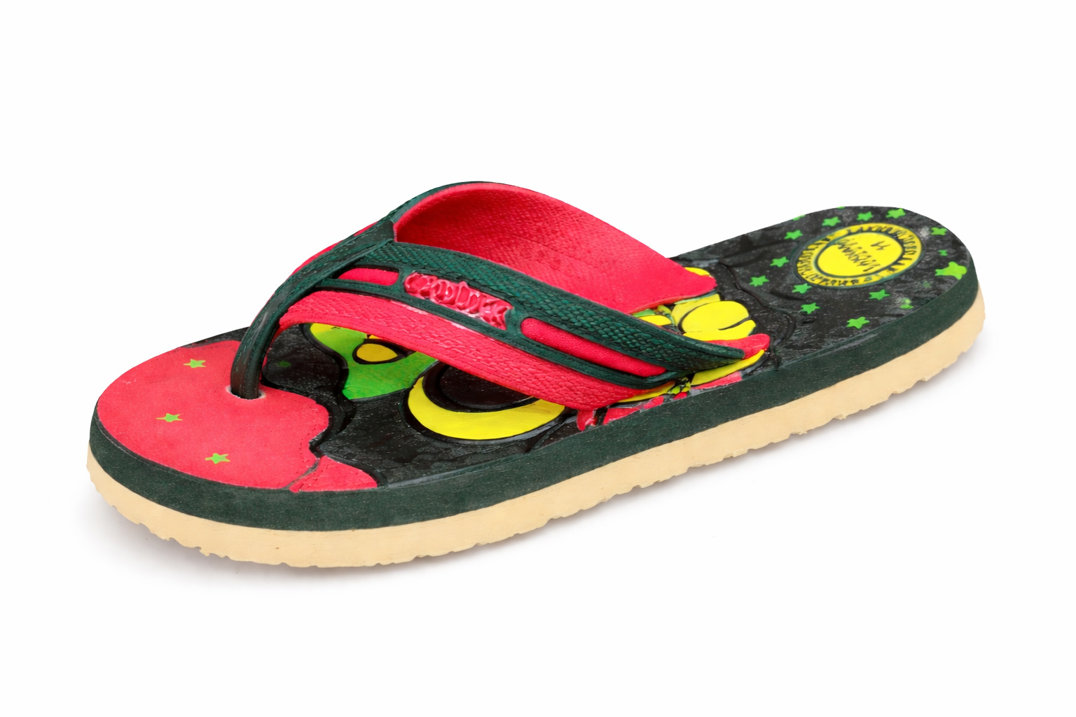 Kids Cartoon Printed Flip Flops – Soft Comfortable Lightweight Slippers for Boys & Girls