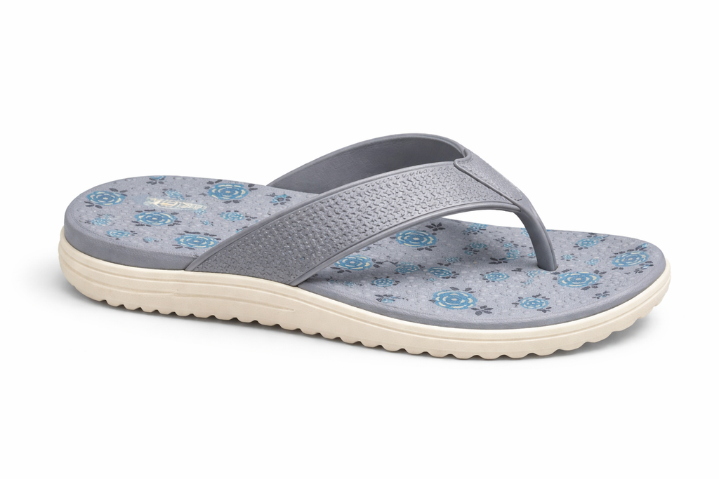 Women’s Floral Pink Comfort Flip-Flops – Lightweight Casual Slippers