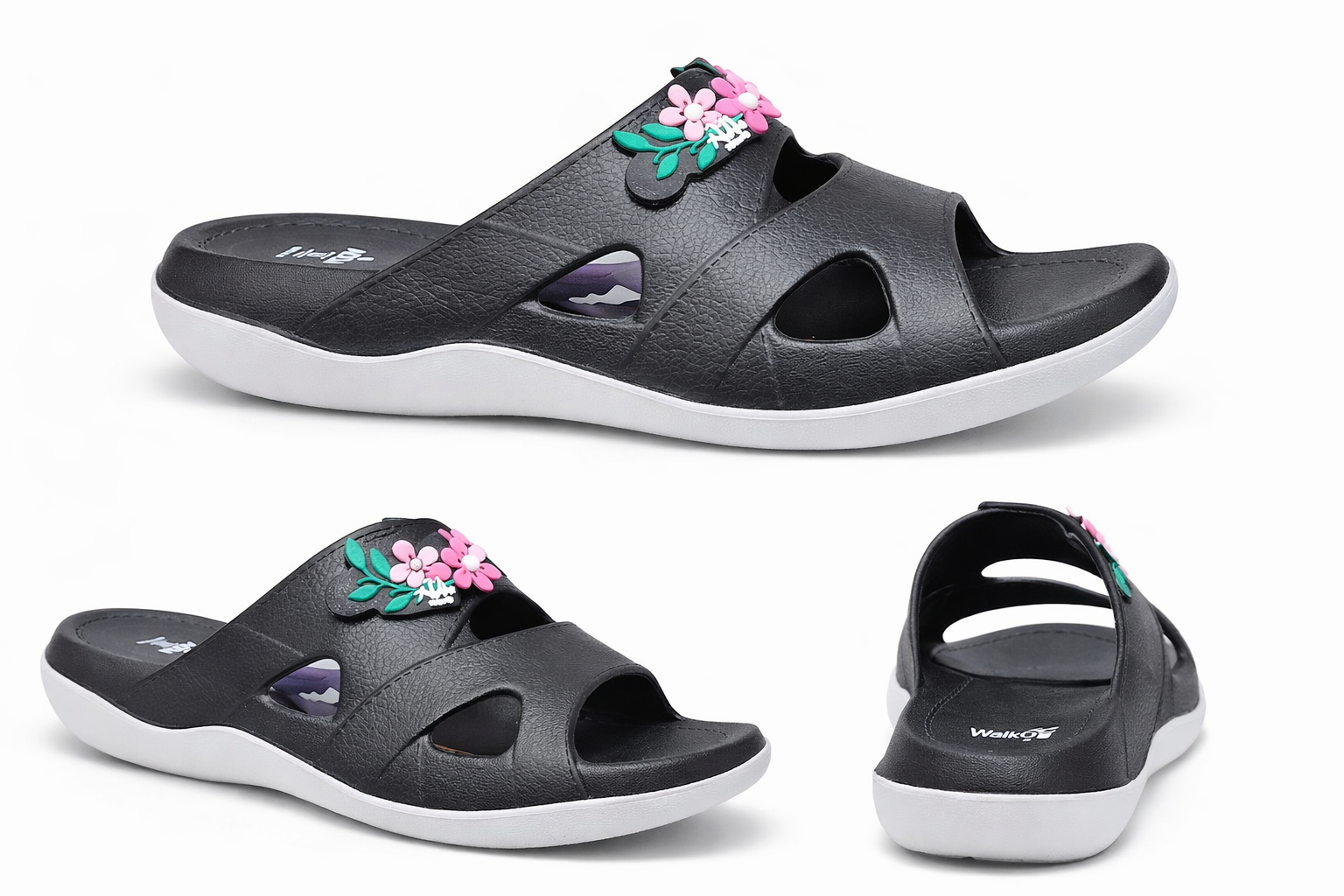 Women Comfort Floral Slide Slippers – Lightweight Casual Daily Wear