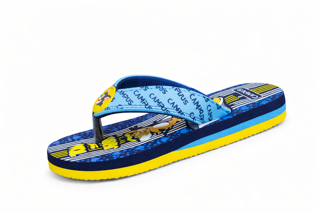 Kids Stylish Flip Flops – Lightweight Printed Casual Slippers for Boys & Girls